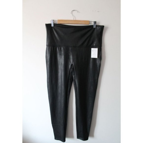 Spanx Faux Leather Leggings Black Size 2X NWT - Picture 3 of 5